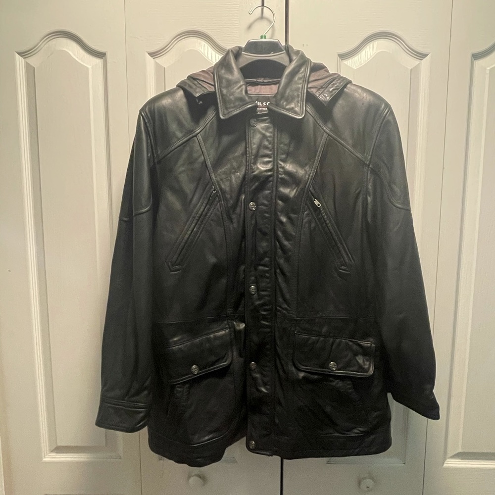 Men’s Black Wilson’s Leather Jacket XL